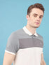 Men Colorblock Slim Fit Polo T-shirt with TECHNO COOL+