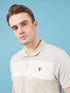 Men Colorblock Slim Fit Polo T-shirt with TECHNO COOL+