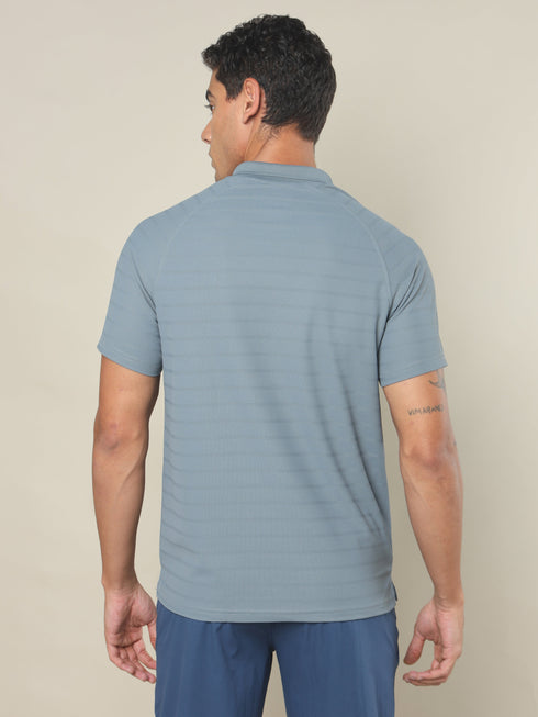 Men Self Design Regular Fit Combo of 2 Polo T-shirt