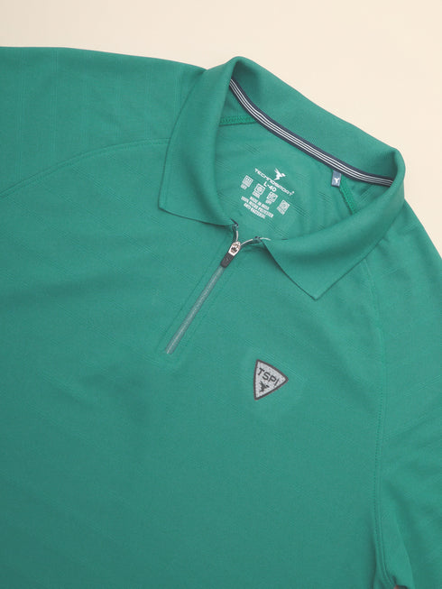 Men Self Design Regular Fit Combo of 2 Polo T-shirt