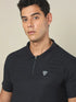 Men Self Design Regular Fit Combo of 2 Polo T-shirt