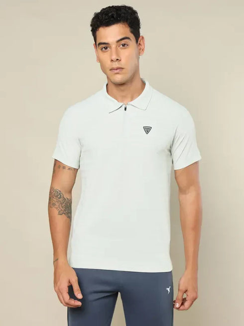 Men Self Design Regular Fit Combo of 2 Polo T-shirt