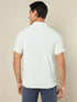 Men Self Design Regular Fit Polo T-shirt with MATPIQ