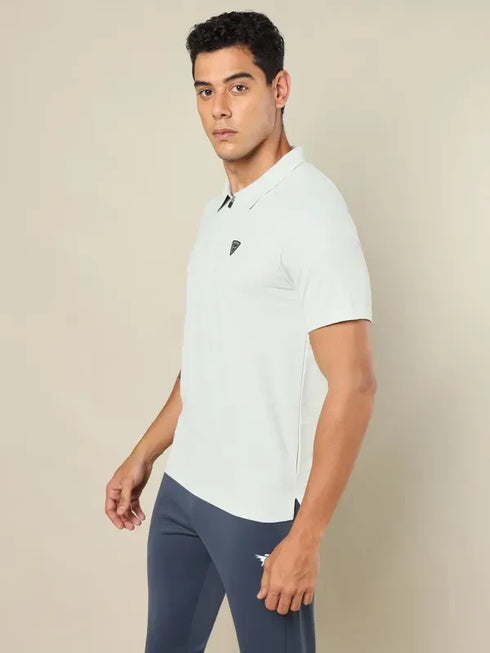 Men Self Design Regular Fit Combo of 2 Polo T-shirt