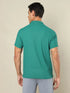 Men Self Design Regular Fit Polo T-shirt with MATPIQ