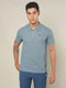 Men Self Design Regular Fit Polo T-shirt with MATPIQ
