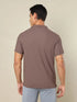 Men Self Design Regular Fit Polo T-shirt with MATPIQ
