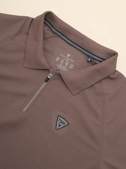 Men Self Design Regular Fit Combo of 2 Polo T-shirt