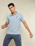 Men Self Design Regular Fit Combo of 2 Polo T-shirt