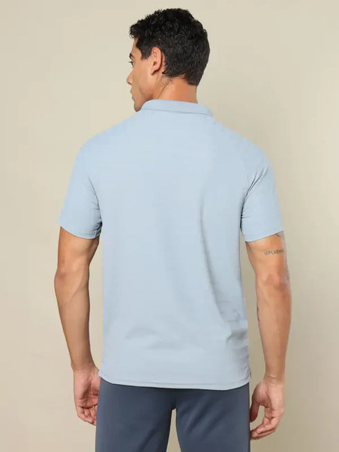 Men Self Design Regular Fit Combo of 2 Polo T-shirt