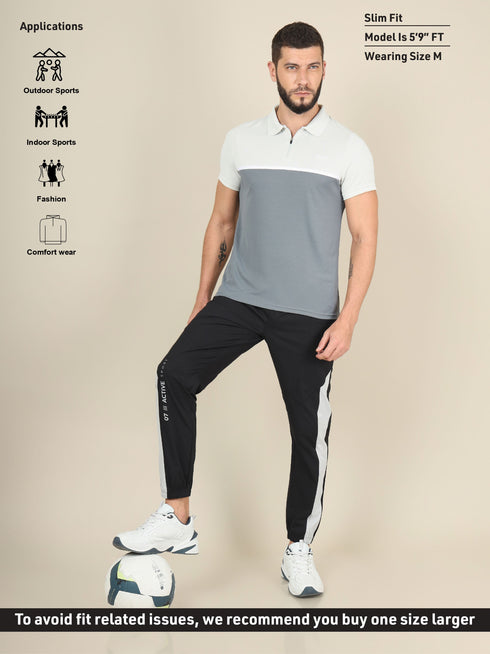 Men Colorblock Slim Fit Polo T-shirt with TECHNO COOL+ (Pack of 2)