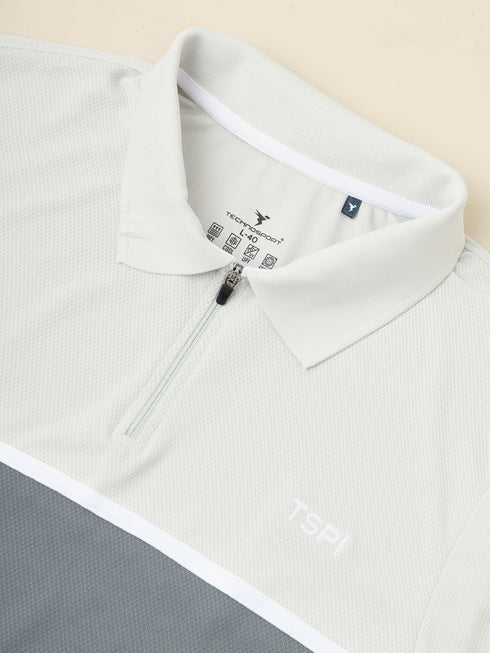 Men Colorblock Slim Fit Polo T-shirt with TECHNO COOL+ (Pack of 2)