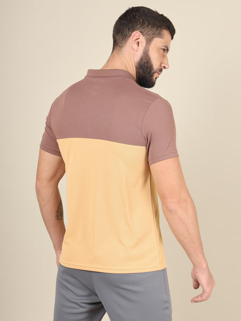 Men Colorblock Slim Fit Polo T-shirt with TECHNO COOL+ (Pack of 2)