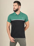 Men Colorblock Slim Fit Polo T-shirt with TECHNO COOL+