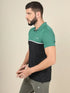 Men Colorblock Slim Fit Polo T-shirt with TECHNO COOL+