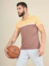 Men Colorblock Slim Fit Polo T-shirt with TECHNO COOL+