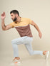 Men Colorblock Slim Fit Polo T-shirt with TECHNO COOL+
