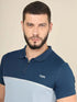 Men Colorblock Slim Fit Polo T-shirt with TECHNO COOL+