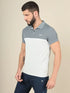 Men Colorblock Slim Fit Polo T-shirt with TECHNO COOL+