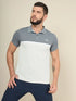 Men Colorblock Slim Fit Polo T-shirt with TECHNO COOL+