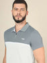 Men Colorblock Slim Fit Polo T-shirt with TECHNO COOL+