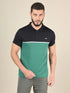 Men Colorblock Slim Fit Polo T-shirt with TECHNO COOL+