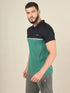 Men Colorblock Slim Fit Polo T-shirt with TECHNO COOL+