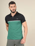 Men Colorblock Slim Fit Polo T-shirt with TECHNO COOL+