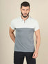 Men Colorblock Slim Fit Polo T-shirt with TECHNO COOL+