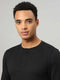 Men Self Design Slim Fit Henley Neck T-shirt with MATPIQ
