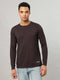 Men Self Design Slim Fit Henley Neck T-shirt with MATPIQ