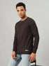 Men Self Design Slim Fit Henley Neck T-shirt with MATPIQ