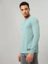 Men Self Design Slim Fit Henley Neck T-shirt with MATPIQ