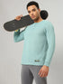 Men Self Design Slim Fit Henley Neck T-shirt with MATPIQ