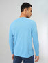 Men Self Design Slim Fit Henley Neck T-shirt with MATPIQ