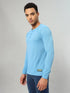 Men Self Design Slim Fit Henley Neck T-shirt with MATPIQ