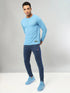 Men Self Design Slim Fit Henley Neck T-shirt with MATPIQ