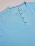 Men Self Design Slim Fit Henley Neck T-shirt with MATPIQ