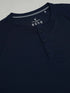 Men Self Design Slim Fit Henley Neck T-shirt with MATPIQ