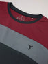 Men Colorblock Slim Fit Crew Neck T-shirt with MATPIQ