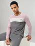 Men Colorblock Slim Fit Crew Neck T-shirt with MATPIQ