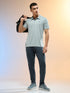 Men Solid Slim Fit Polo T-shirt with TECHNO COOL+