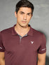 Men Solid Slim Fit Polo T-shirt with TECHNO COOL+