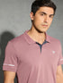 Men Solid Slim Fit Polo T-shirt with TECHNO COOL+