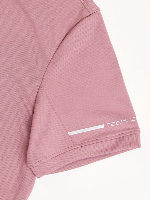 Men Solid Slim Fit Polo T-shirt with TECHNO COOL+
