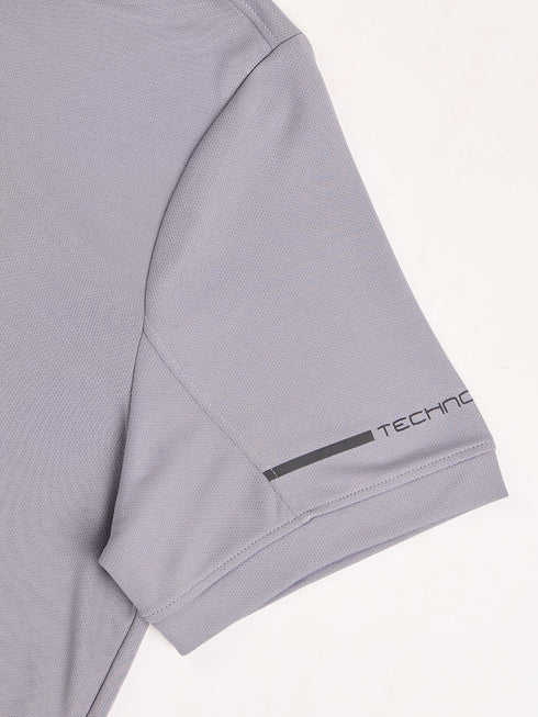 Men Solid Slim Fit Polo T-shirt with TECHNO COOL+