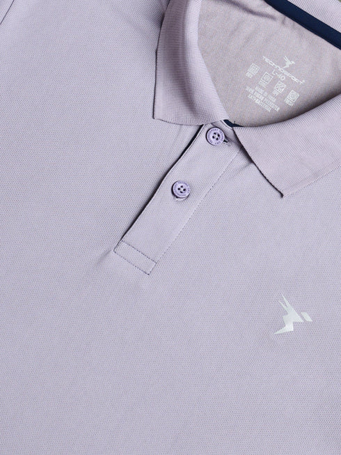 Men Solid Slim Fit Polo T-shirt with TECHNO COOL+