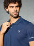 Men Solid Slim Fit Polo T-shirt with TECHNO COOL+