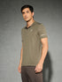 Men Solid Slim Fit Polo T-shirt with TECHNO COOL+