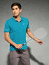 Men Solid Slim Fit Polo T-shirt with TECHNO COOL+
